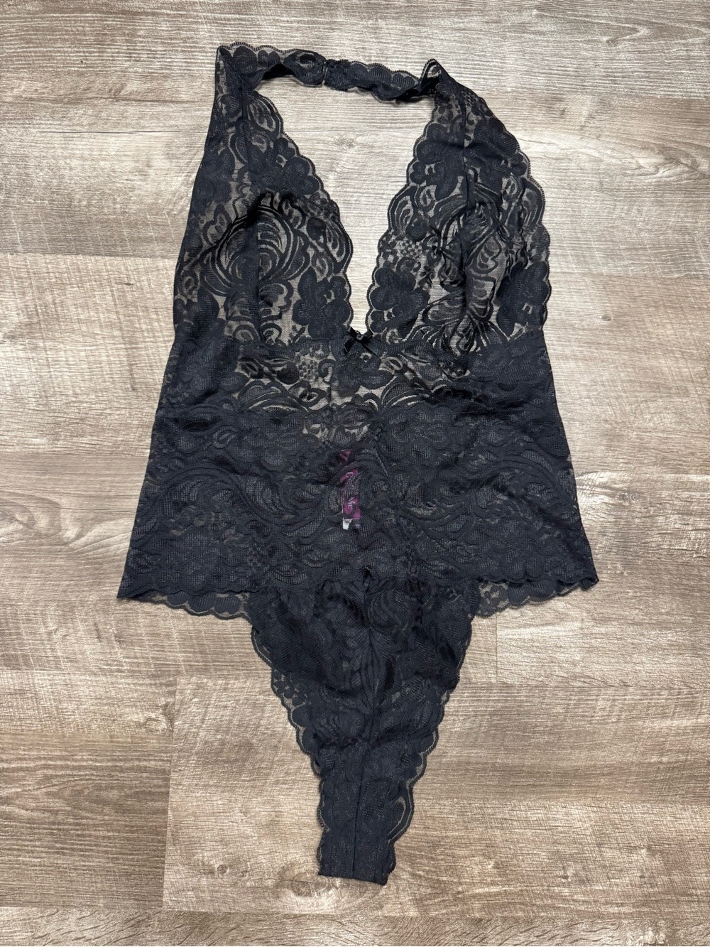Adore Me Black Lingerie Lace Bodysuit Size 1x